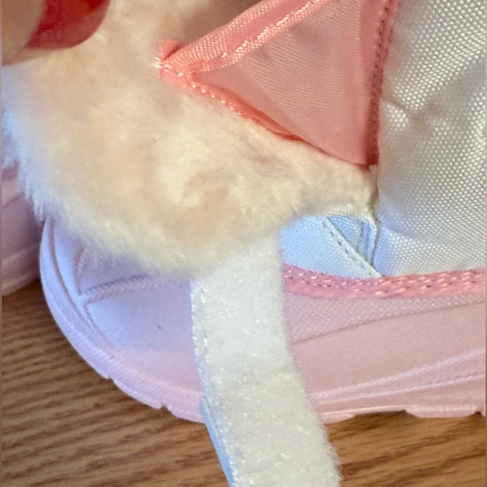 Denali NWT Girls Boots Sz 6 Fluffy Pink & White Unicorn Winter Boots (SH025)